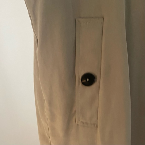 ZARA Elegant Olive Green Women's Trench Over Coat - Picture 8 of 12